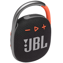 Caixa de Som JBL Portátil Clip 4 JBLCLIP4BLKO a Prova D'água Preto e Laranja