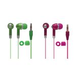 Fone de ouvido estéreo Attitudz em cores vibrantes Verde