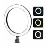 Luminária Ring Light 10´ c/ 3 Iluminações e 10 intensidades - Tripé + Suporte + Controle