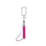 Bastão extensor com botão de disparo para selfie  Pink