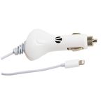 Carregador veicular com conector lightning para iPod, iPhone e iPad  Branca