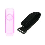 Estojo de silicone com braçadeira para iPod Shuffle  Rosa