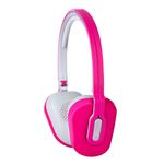Fone de ouvido dobrável com microfone e controle de volume Pink