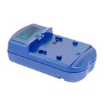 Carregador de baterias Nikon com visor de LCD Azul