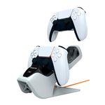 Sistema de carga duplo com indicador luminoso p/ Controles PS5
