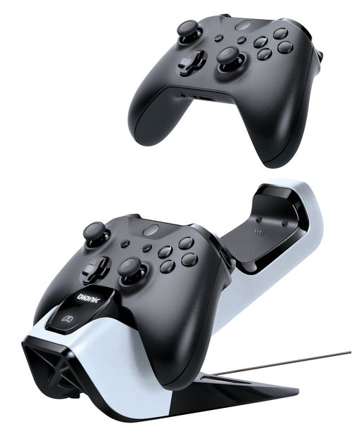 Carregador duplo Power Stand Bionik para Xbox One BNK-9029 Preto e Branco