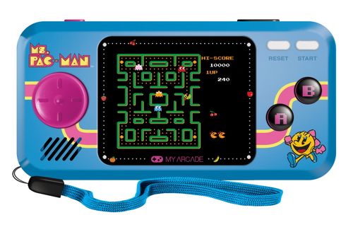 Console portátil My Arcade Gamer retrô Ms. Pac-Man Pocket Player Dreamgear DGUNL-3242 Azul