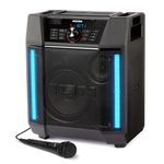 Alto-falante 100W FM com barras de luz, App e resistente à água