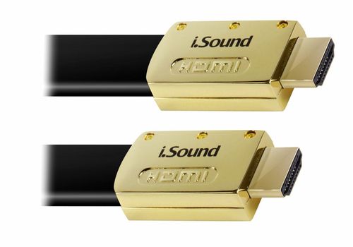 Cabo HDMI 1080P/4K com conectores dourados 24 K e extensão de 7,62 m