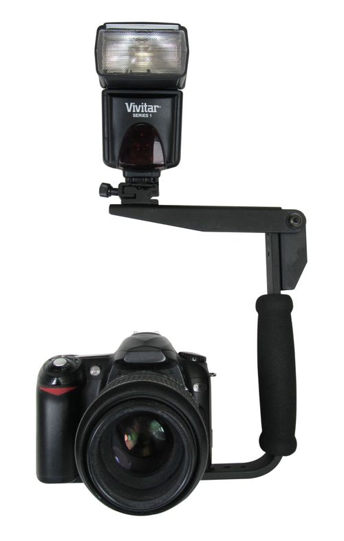 Suporte de Flash para filmadora ou câmera digital SLR