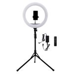 Luminária Ring Light 18 polegadas c/ Tripé, controle remoto e encaixe para Smartphone