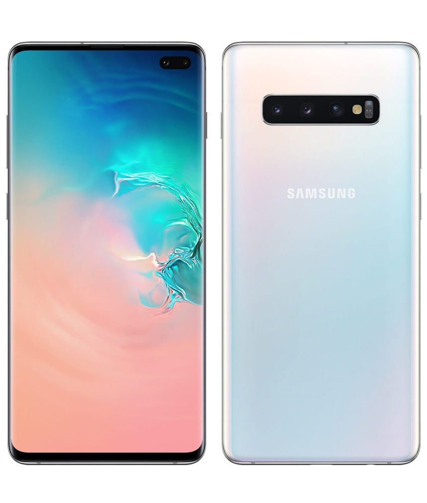 Samsung Galaxy S10+ ホワイト Samsung Galaxy S10+ 128GB Branco Prisma Outlet - Trocafone