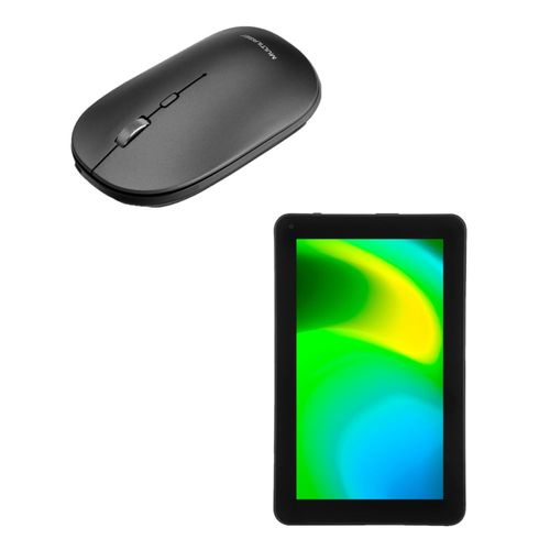 Combo Office -  Tablet M9 Wi-fi 32GB Tela 9 pol. 1GB RAM + Wi-fi Android 11 e Mouse Sem Fio Conexão Bluetooth e USB 1600dpi - NB3570K