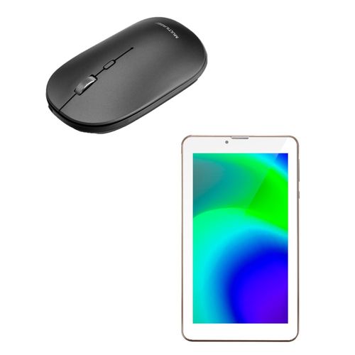 Combo Office - Tablet M7 3G 32GB Tela 7 pol. 1GB RAM + Wi-fi Android 11 e Mouse Sem Fio Slim Conexão Bluetooth 1600dpi - NB362K