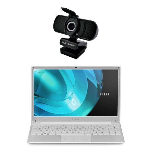 Combo Office - Notebook Ultra Windows 10 Home Intel Core i5 480GB SSD 14,1 Pol. HD e Webcam Full Hd 1080p 30Fps Conexão USB Preto - UB5300K