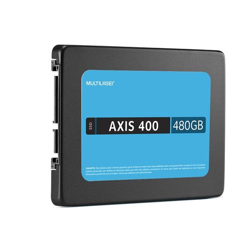 SSD Multilaser 2.5 Pol. 480GB Axis 400 Gravação Até 400 Mb/S SATA - SS401OUT [Reembalado]