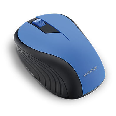 Mouse Sem Fio Wave Conexão Usb 1200dpi 3 Botões Ergonômico Azul - MO215OUT [Reembalado]
