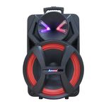 Caixa Amplificada Amvox Led Bluetooth Recarregável USB Auxiliar Bivolt 1100W ACA 1100 DEZOITÃO