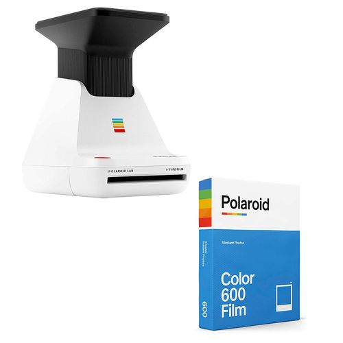 Impressora de Fotos Polaroid LAB p/ SmartPhone e Filme Original Polaroid Color c/ 8 Fotos