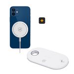 Kit Carregador Wireless sem fio indução Pad 3 Em 1 + Carregador Wireless Magsafe Magnético - Gshield