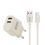Carregador de Parede USB G-Shield Ecoo Android + Cabo de dados Tipo-C