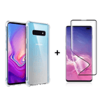 Combo: Capa Cristal para Samsung S10 + Película Nano