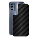 Película para Motorola Moto G62 - Traseira de Fibra de Carbono Preta - Gshield