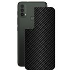 Película para Motorola Moto E40 - Traseira de Fibra de Carbono Preta - Gshield