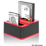 Dock Station Case Para 2 Hd Sata Pendrive Sd Usb 3.0 Kp-hd820
