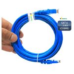 Cabo de Rede Ethernet Lan Rj45 Cat 6 Utp Azul - 5 Metros