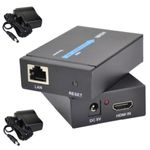Extensor Hdmi Cat5E Cat6 Hdmi 1080p 60 Metros De Alcance Fontes Bivolt