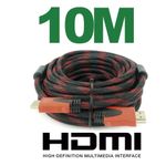 Cabo HDMI 1.4 Full HD 1080p de 10 Metros Reforçado com Malha e Filtro
