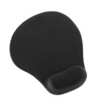Mouse Pad Gel Com Apoio Descanso De Pulso Medio - Preto