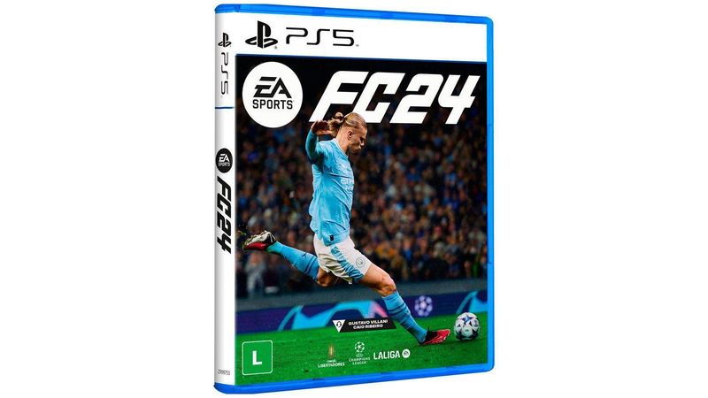 Jogo Ea Sports Fc 24 Standard Edition Playstation 5 Mídia Física Azul no  Shoptime