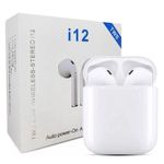Fone De Ouvido I12 Tws Bluetooth 5.0 P Branco