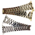 Pulseira Smartwatch Kit 2 Pulseiras Luxo Pedra Strass Aço