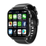 Smartwatch Masculino Smartch Mtk67611 à Prova D'água Preto 4gb Rab 64gb Rom