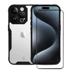 Kit Capa Dual Shock Sense e Pelicula Ultra Glass para iPhone 15 Pro - Gshield