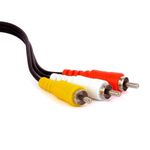 Cabo áudio E Vídeo 3 Rca X 3 Rca - 30 Metros