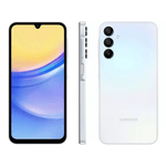 Smartphone Samsung Galaxy A15 128GB - Azul Claro, 4G, RAM 4GB, Tela 6.5", Câmera 50MP + Selfie 13MP
