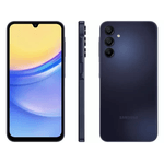 Smartphone Samsung Galaxy A15 128GB - Azul Escuro, 4G, RAM 4GB, Tela 6.5", Câmera 50MP + Selfie 13MP