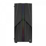 Gabinete Gamer Aerocool Mecha Preto RGB Lateral Vidro
