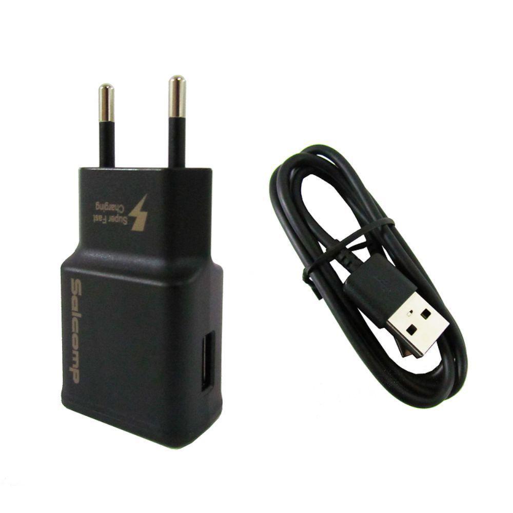 Kit Carregador Salcomp Carga Super Rapida 15W Usb-C - Preto - Trocafone