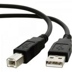 Cabo de Dados Usb 2.0 A Macho X Usb 2.0 B Macho 1,8m Preto