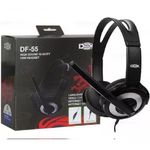Fone De Ouvido Headset Usb Com Microfone Df-55