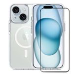 Kit Capa Anti-Slip Magsafe e Pelicula Coverage 5D Pro Preta para iPhone 15 - Gshield