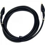 Cabo Fibra Otica Para Audio/video 5 Metros Preto Generico