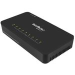 Hub Switch 8 Portas Intelbras SF-800 Q+ Fast Ethernet 10/100 Mbps