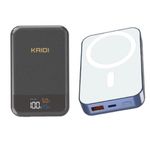 Power Bank Portátil Magnético Magsafe Turbo 10.000mah Kaidi Cinza