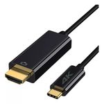 Cabo Type C Macho Para Hdmi Macho USB-C x HDMI 4K 1.8 Metros